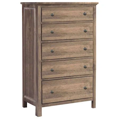 American Made Solid Wood Master Chest - 1 Deep Drawer